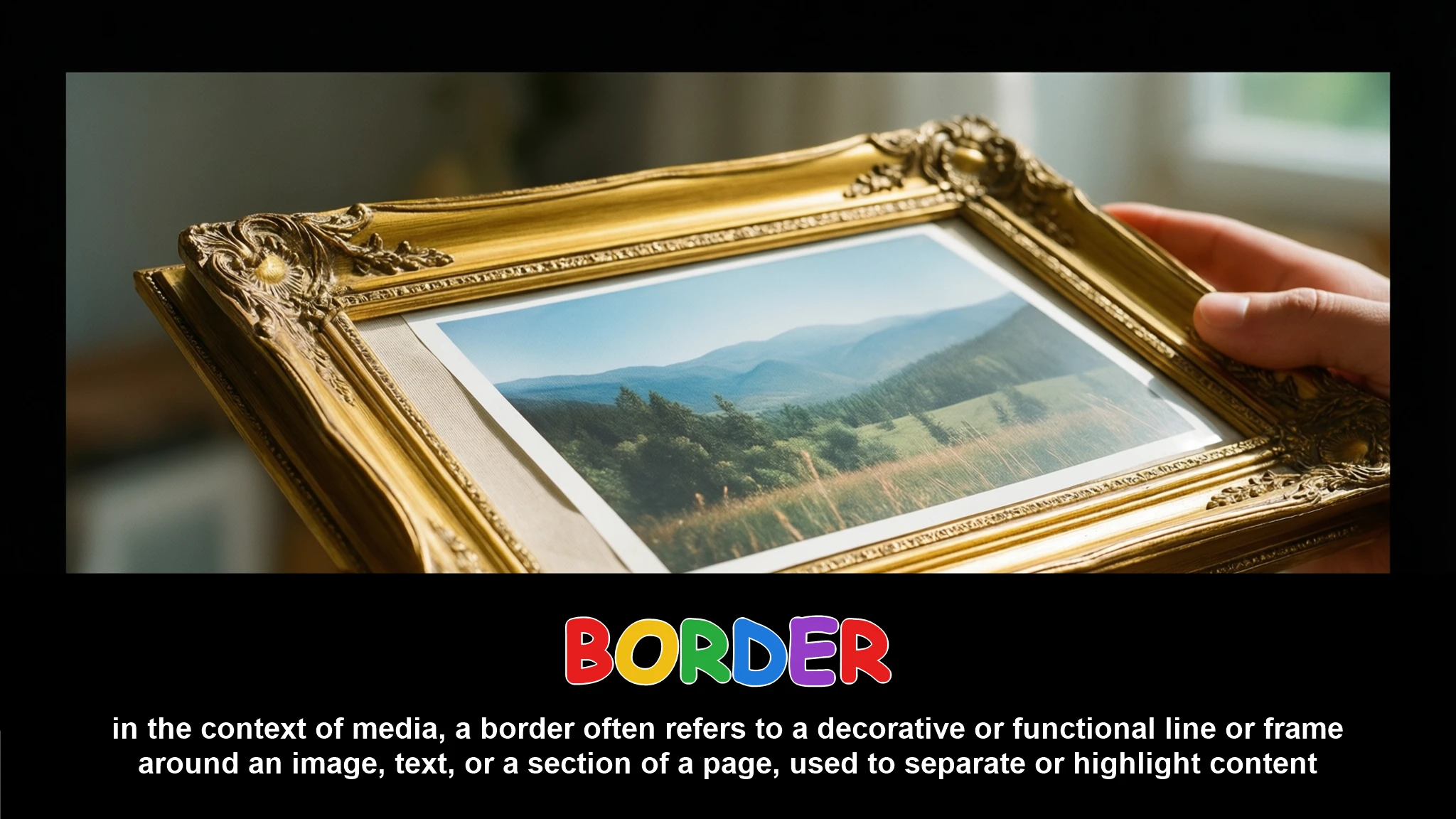 English Illustration for border